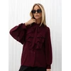 Italy Moda Koszula-MI-KS-A2818.09-ciemny violetinė