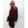 Italy Moda Koszula-MI-KS-A2818.09-ciemny violetinė