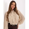 Italy Moda Koszula-MI-KS-A2818.09-jasny smėlio spalva