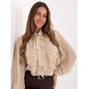 Italy Moda Koszula-MI-KS-A2818.09-jasny smėlio spalva