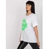 Italy Moda Marškinėliai-DHJ-TS-6860.26X-balta-žalia