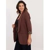 Italy Moda Švarkas moterims DHJ-MA-18657-1.86-ruda