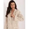 Italy Moda Švarkas moterims -IT-MA-18365.97-jasny smėlio spalva