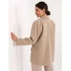 Italy Moda Švarkas moterims -IT-MA-18365.97-smėlio spalva