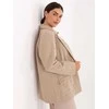 Italy Moda Švarkas moterims -IT-MA-18365.97-smėlio spalva