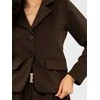 Italy Moda Švarkas moterims -IT-MA-22201.82-ciemny ruda