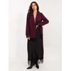 Italy Moda Švarkas moterims IT-MA-FL9916-1.07P-ciemny raudona