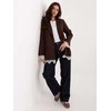Italy Moda Švarkas moterims -IT-MA-FL9916.02P-ciemny ruda