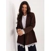 Italy Moda Švarkas moterims -IT-MA-FL9916.02P-ciemny ruda