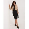 Italy Moda Marynarka-MI-MA-3232.90-ciemny bezowy