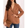 Italy Moda Marynarka-MI-MA-4207.59-camelowy