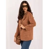 Italy Moda Marynarka-MI-MA-4207.59-camelowy