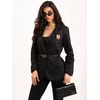Italy Moda Marynarka-MI-MA-4207.59-juoda