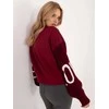 Italy Moda Megztinis-MI-BL-M5975.26P-bordo