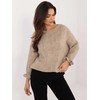 Italy Moda Megztinis-MI-SW-2912.10X-smėlio spalvos