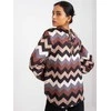 Italy Moda Palaidinė-DHJ-BZ-12311.49P-juoda-smėlio spalvos