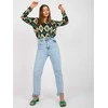 Italy Moda Palaidinė-DHJ-BZ-15256.53P-juoda-žalia