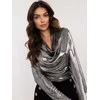 Italy Moda Palaidinė-DHJ-BZ-15268.30-sidabrinė
