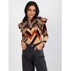 Italy Moda Palaidinė-DHJ-BZ-6533C-1.81P-juoda-smėlio spalvos