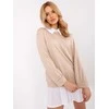 Italy Moda Palaidinė-MI-BZ-A5997.49-smėlio spalvos