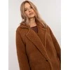 Italy Moda Paltas moterims DHJ-PL-19991.86 šviesiai rudos spalvos