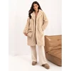 Italy Moda Płaszcz-IT-PL-2211.58-jasny smėlio spalva