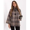 Italy Moda Paltas moterims -IT-PL-31820-2.21P-juoda