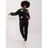 Italy Moda Veliūrinis laisvalaikio kostiumas moterims -DHJ-KMPL-8655.05-juodas
