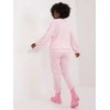 Italy Moda Veliūrinis laisvalaikio kostiumas moterims -DHJ-KMPL-8655.05-šviesiai rožinis