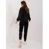 Italy Moda Veliūrinis laisvalaikio kostiumas moterims-DHJ-KMPL-8850.68-juodas