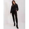 Italy Moda Veliūrinis laisvalaikio kostiumas moterims-DHJ-KMPL-8870.59-juodas