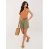 Italy Moda Šortai-IT-SN-FL10552SPL.49-khaki