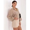 Italy Moda Šortai-IT-SN-FL8755.20P-smėlio spalva