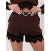 Italy Moda Šortai-IT-SN-FL9965.88-ciemny ruda