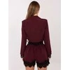 Italy Moda Šortai-IT-SN-FL9965.88-ciemny raudona