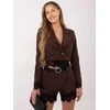 Italy Moda Šortai-IT-SN-FL9965.88-ciemny ruda