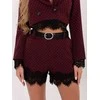 Italy Moda Šortai-IT-SN-FL9965.88-ciemny raudona
