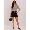 Italy Moda Šortai-MI-SN-P6991.99-juoda