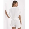 Italy Moda Šortai-MO-SN-ST108.12-balta