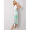 Italy Moda Spódnica-DHJ-SD-13325.73P-balta-žalia