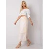 Italy Moda Spódnica-DHJ-SD-13325.73P-šviesiai smėlio spalvos