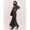 Italy Moda Spódnica-IR-SD-G9614.16-ciemny pilka
