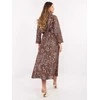 Italy Moda Spódnica-IT-SD-18951-5.07-ciemny bezowy