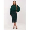 Italy Moda Spódnica-IT-SD-21852.15-ciemny žalia
