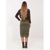 Italy Moda Spódnica-IT-SD-21852.15-khaki