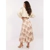 Italy Moda Spódnica-IT-SD-23296-1.85-smėlio spalva