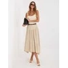 Italy Moda Spódnica-IT-SD-FL10325.00-smėlio spalva