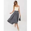 Italy Moda Spódnica-IT-SD-FL10325.01-tamsiai mėlyna