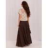 Italy Moda Spódnica-IT-SD-FL9357MSL.52-ciemny ruda