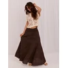 Italy Moda Spódnica-IT-SD-FL9357MSL.52-ciemny ruda